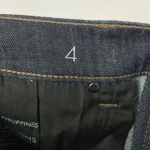 NWT Ann Taylor Modern Fit Bootleg Jeans Size 4 Dark Wash Cotton & Rayon - Picture 10 of 11